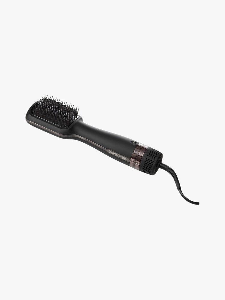 Soft Volume Blow Dry Brush black brush with cord on light grey background