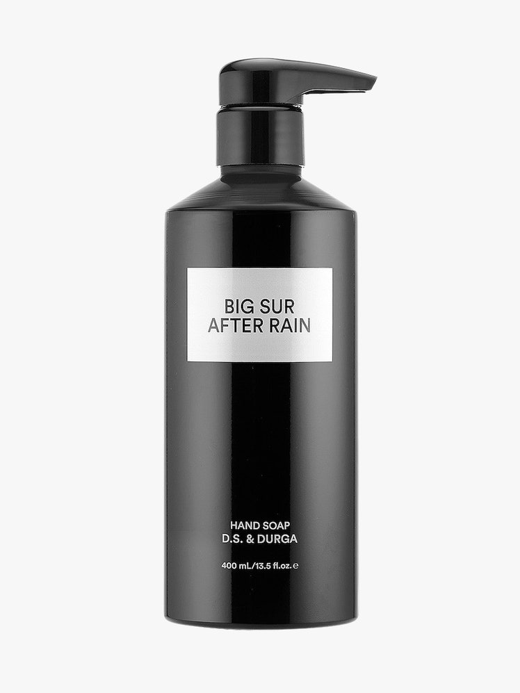 Big Sur After Rain Hand Soap black bottle on light grey background