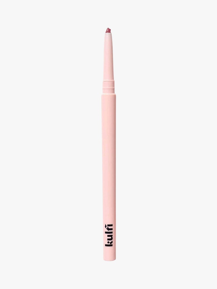 Underlined Kajal Eyeliner pink pen on light grey background