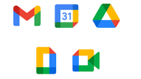 A logo of Google Workspace